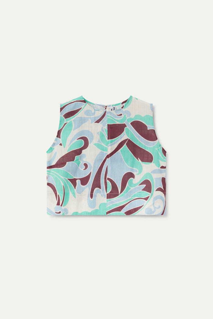 wild pony Top corto estampado Yarrow Rebajas de fin de temporada