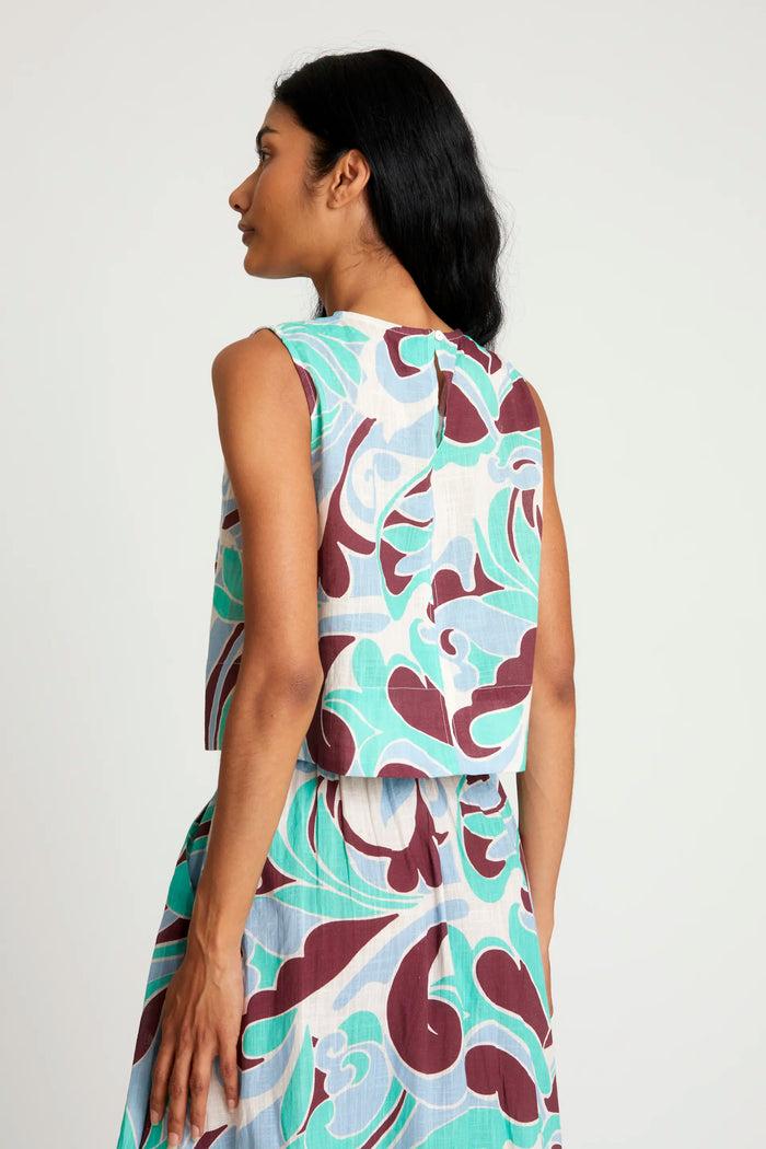 wild pony Top corto estampado Yarrow Rebajas de fin de temporada