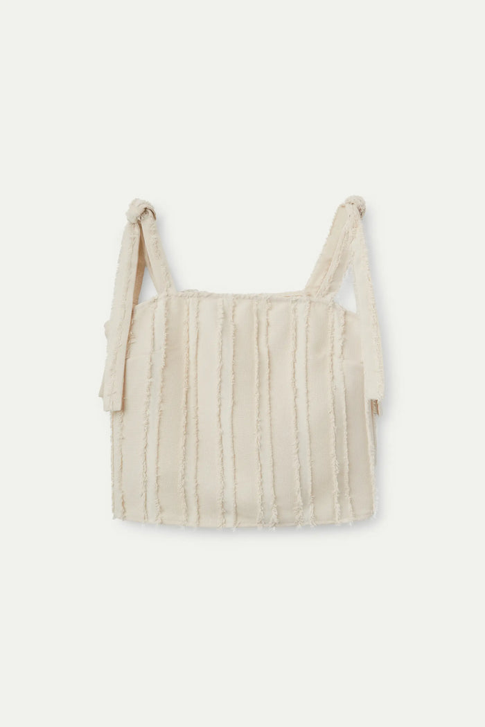 wild pony Top tirantes texturizado blanco 2025