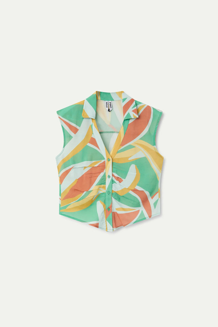 wild pony Top camisero estampado floral Bromelia Ventas relámpago