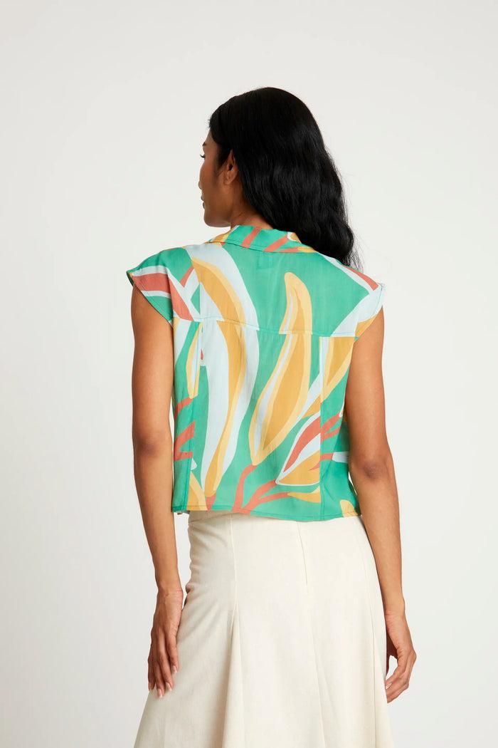 wild pony Top camisero estampado floral Bromelia Ventas relámpago