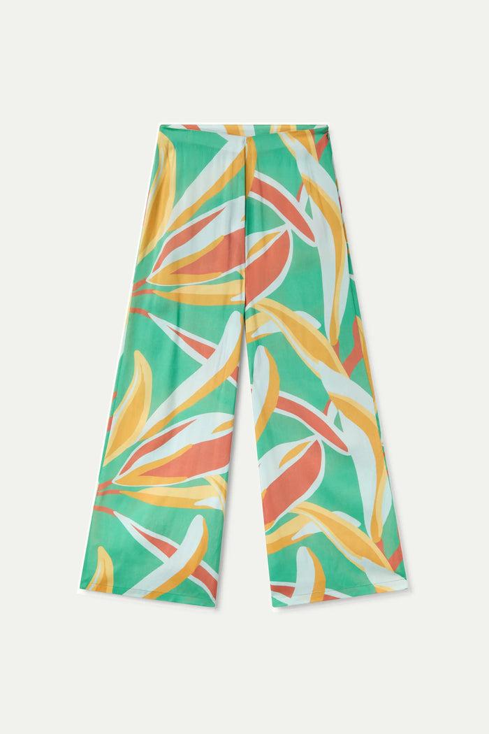 wild pony Pantalón largo amplio estampado floral Bromelia Rebajas online