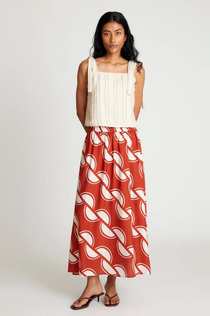 wild pony Falda larga estampado geométrico Coco Oferta especial