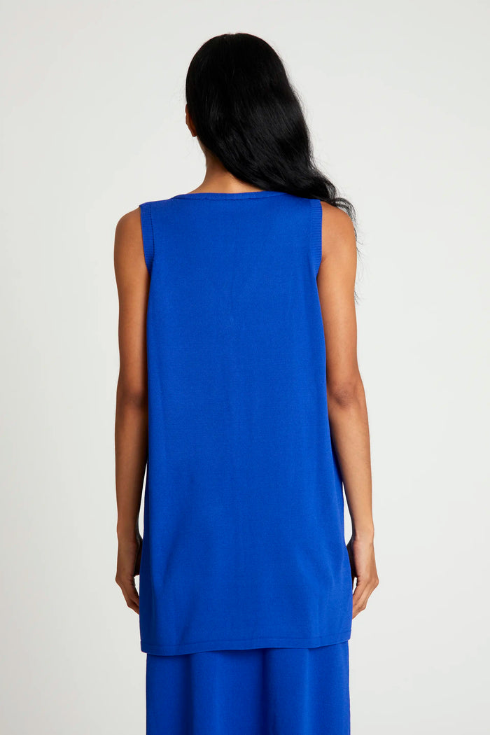 wild pony Top chaleco de punto azul Ofertas de temporada