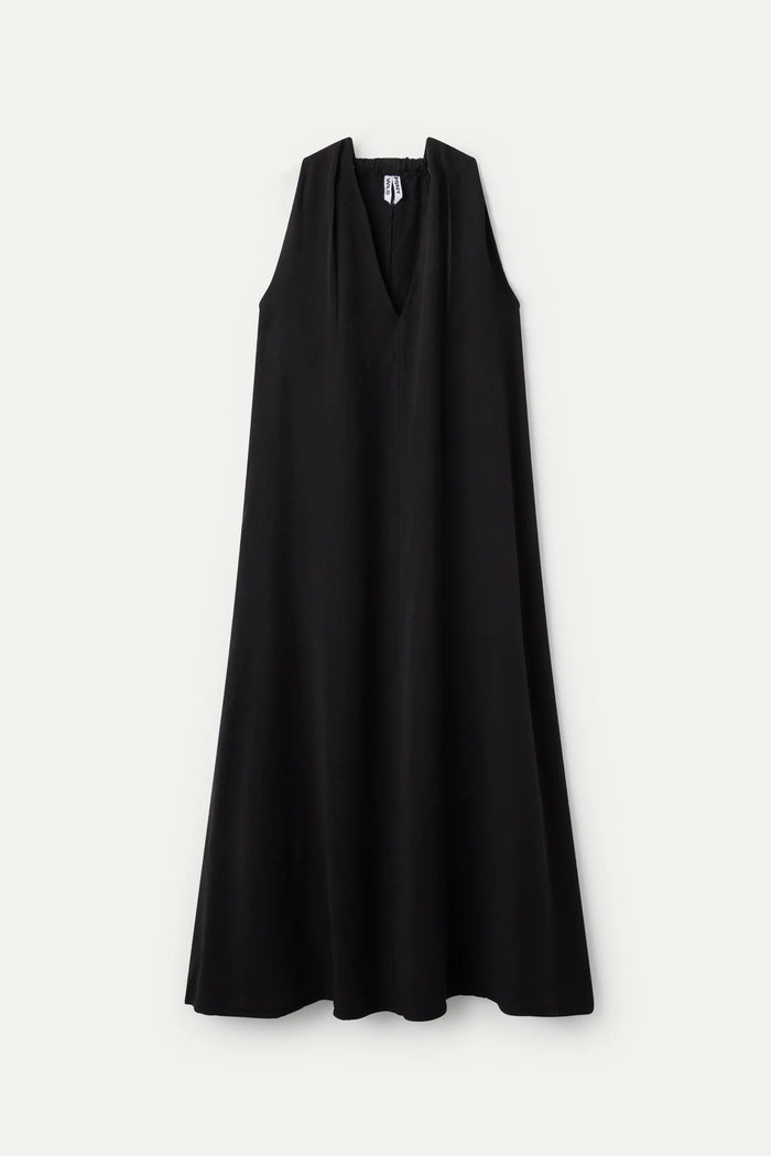 wild pony Vestido midi escote pico negro Grandes ahorros