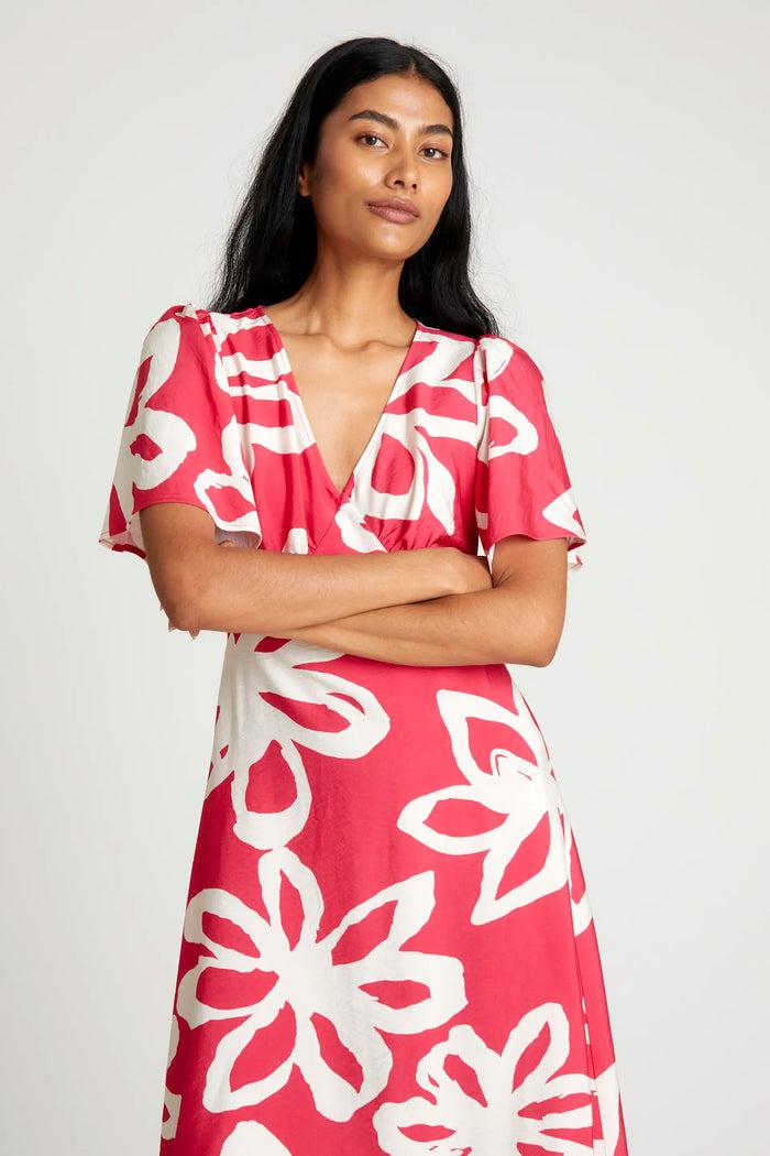 wild pony Vestido midi floral Gaura Outlet