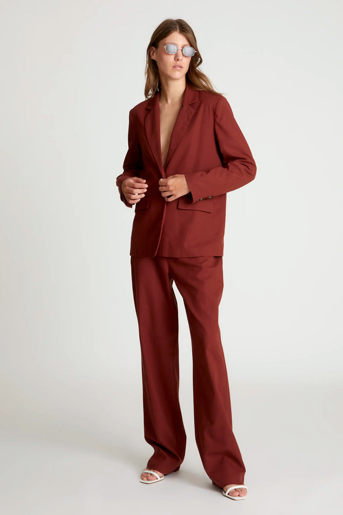 wild pony Blazer lino marrón Ventas relámpago