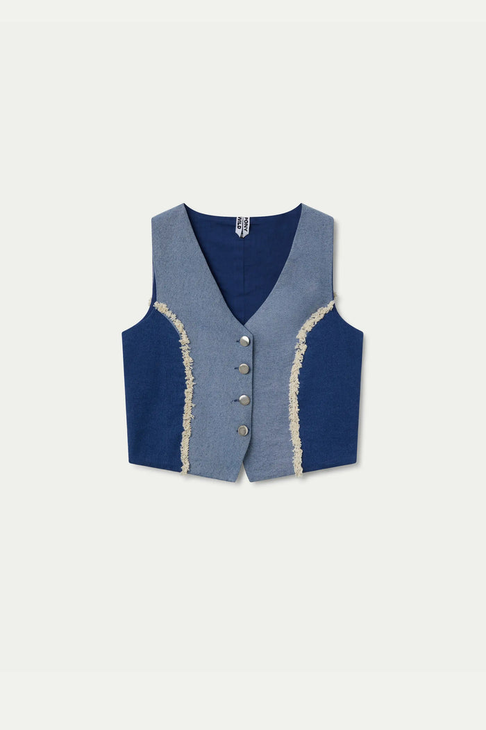 wild pony Chaleco vaquero patchwork Rebajas top