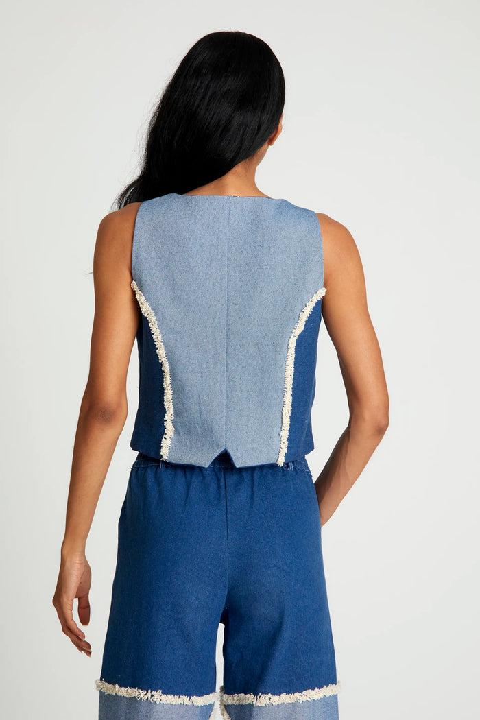 wild pony Chaleco vaquero patchwork Rebajas top
