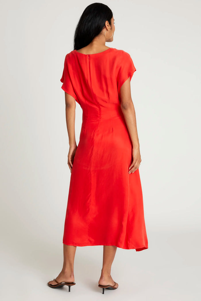 wild pony Vestido midi manga corta rojo Solo queda un día