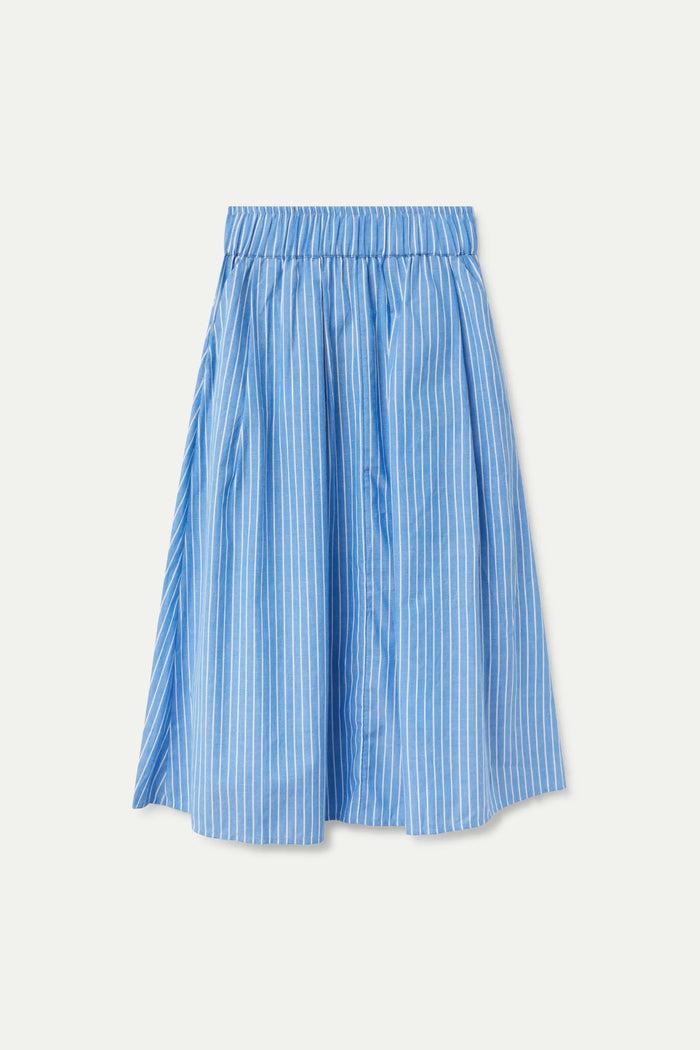 wild pony Falda midi estampado de rayas azules Precios de Black Friday