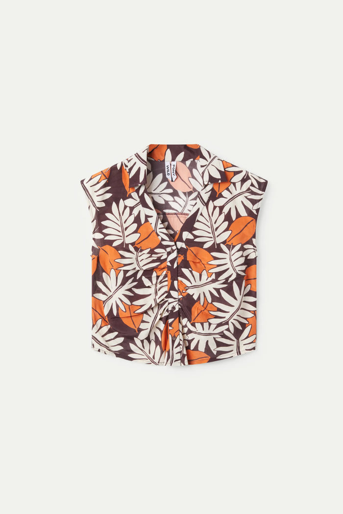 wild pony Top camisero estampado floral Vegetal En oferta