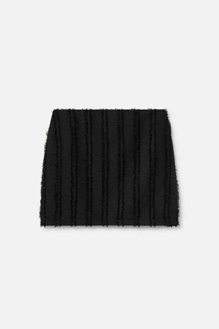 wild pony Falda midi texturizada negra Grandes ahorros