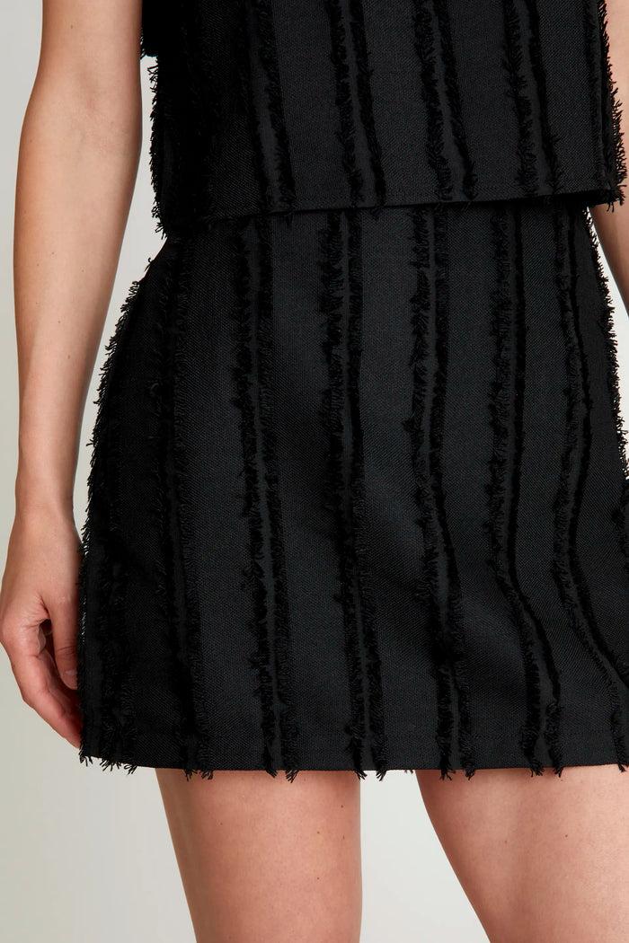 wild pony Falda midi texturizada negra Grandes ahorros