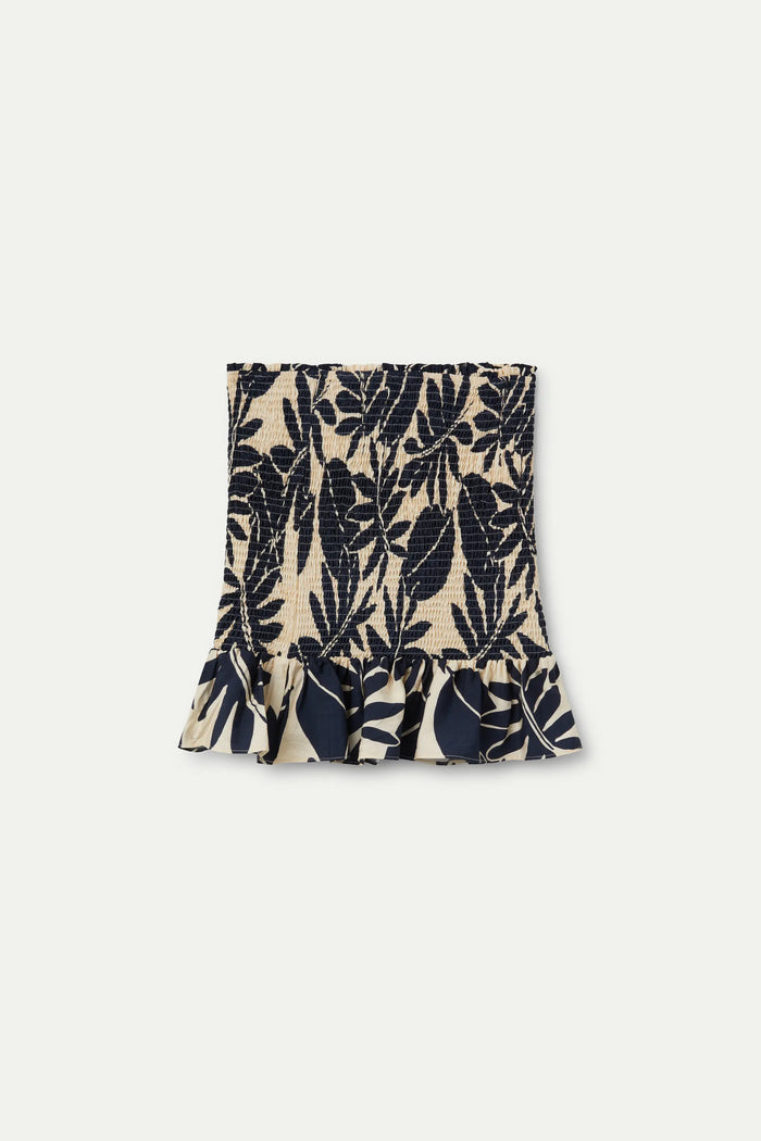 wild pony Falda corta estampado floral Filodendro Rebajas de fin de temporada