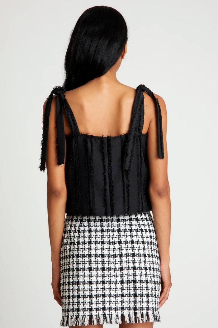wild pony Top tirantes texturizado negro 2025
