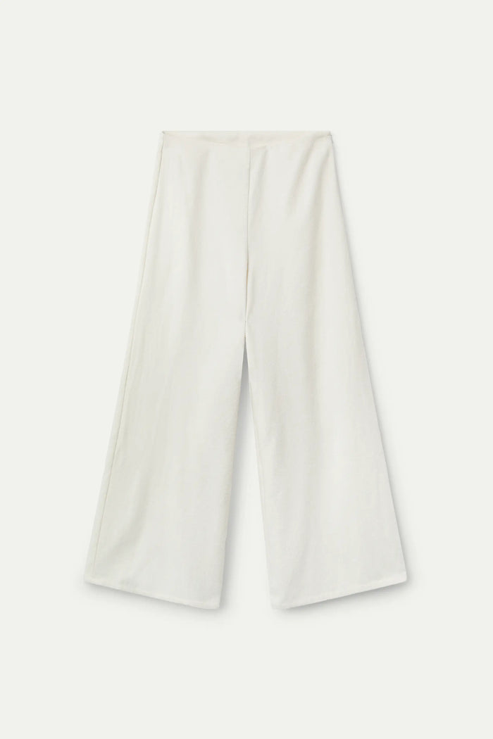 wild pony Pantalón recto tweed blanco Ofertas