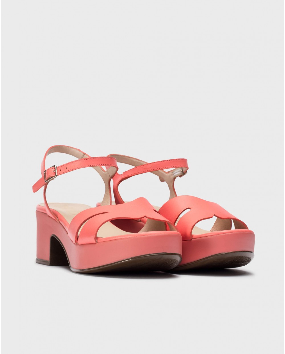 wonders Sandalias ELARA Coral Envío internacional gratuito