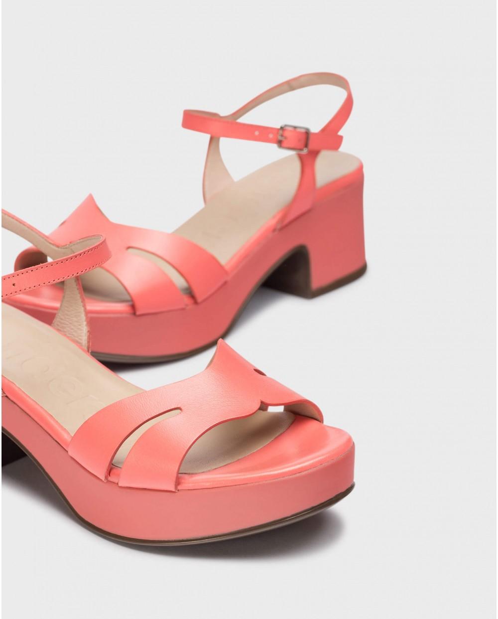 wonders Sandalias ELARA Coral Envío internacional gratuito