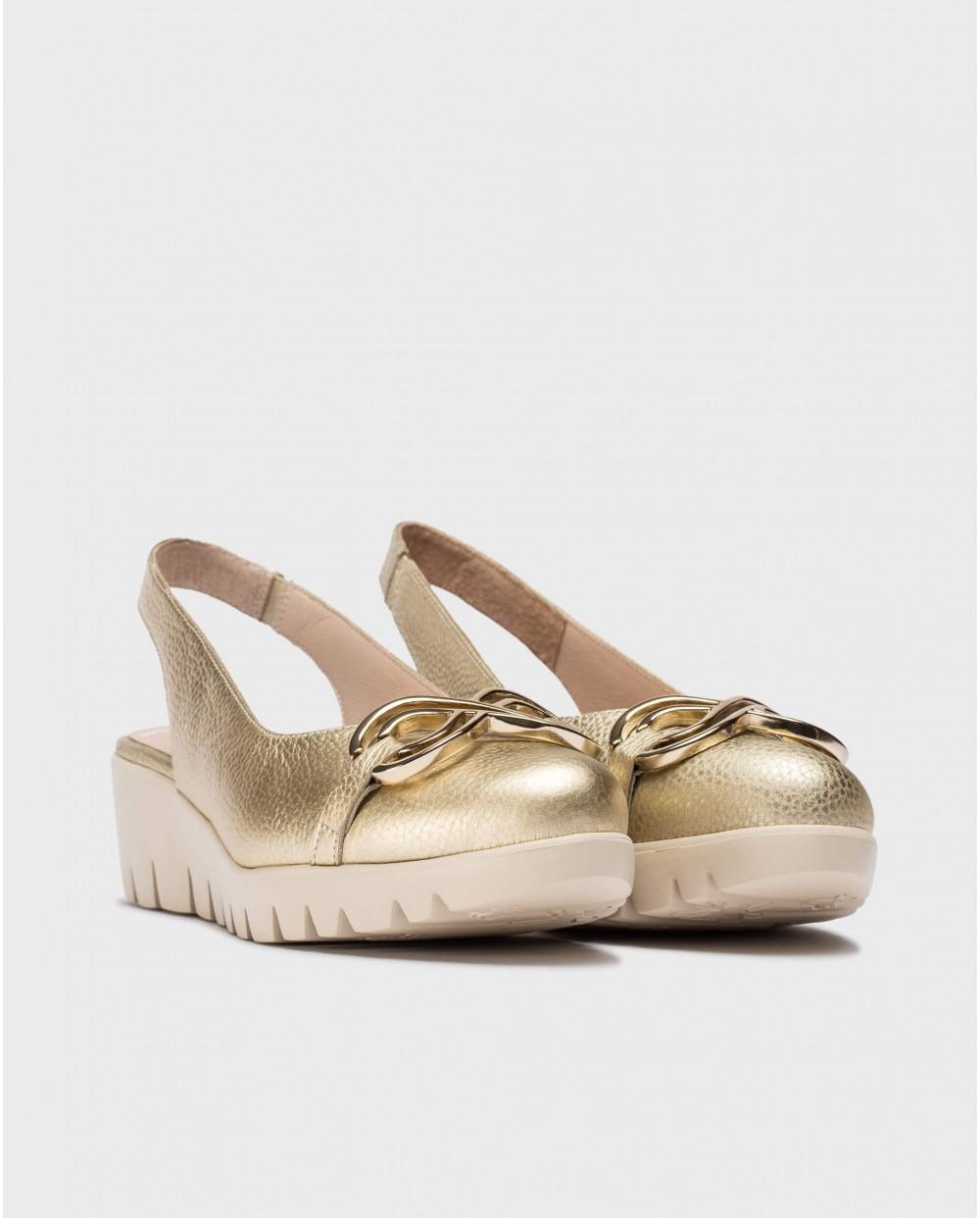 wonders Zapatos destalonados GALE Oro Ahorra y exporta