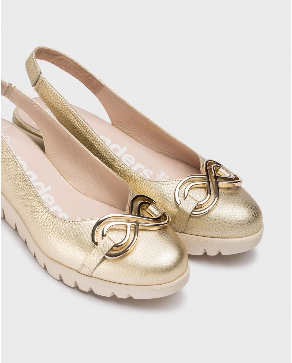 wonders Zapatos destalonados GALE Oro Ahorra y exporta