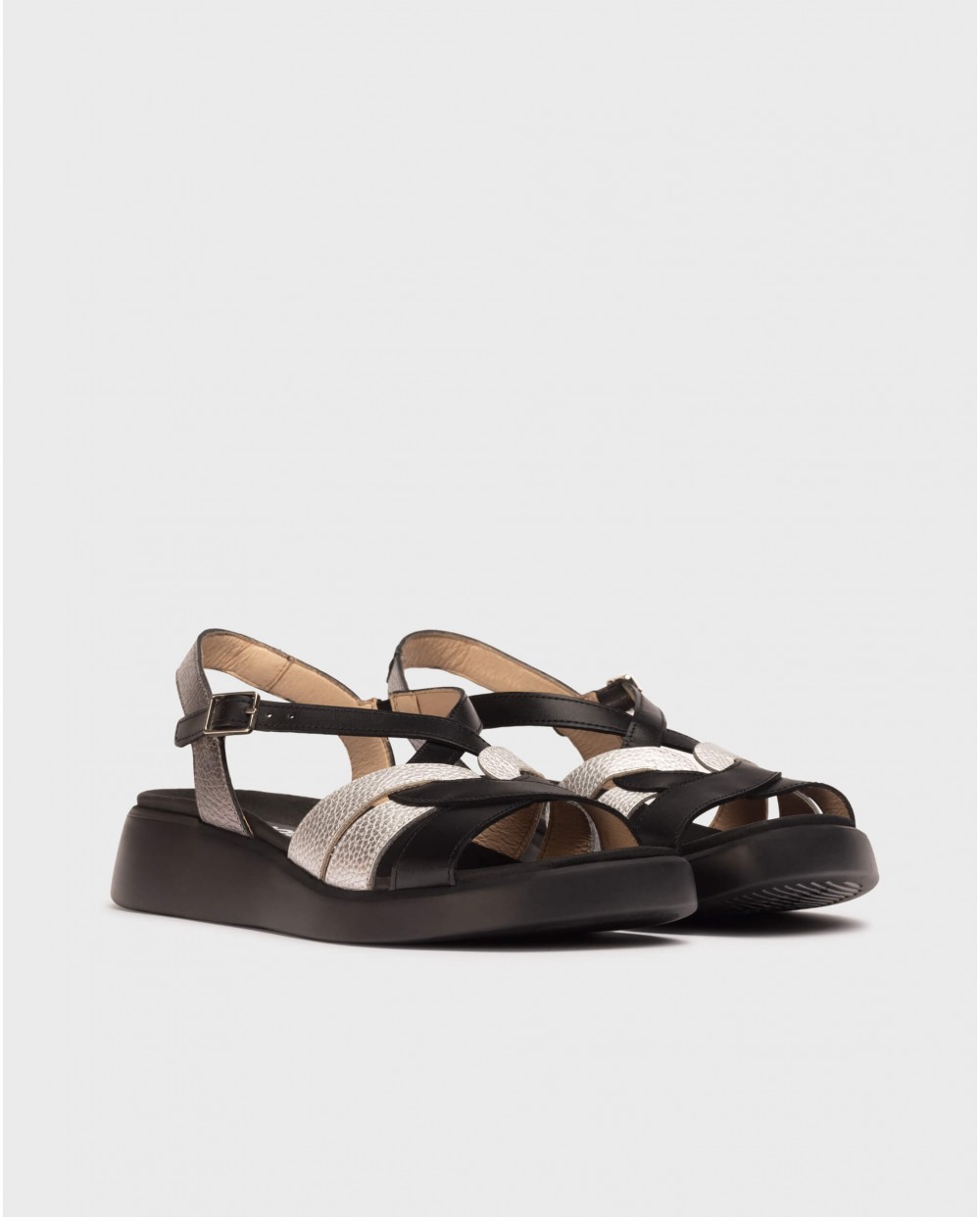wonders Sandalias PATERNA Negras Descuentos del mes