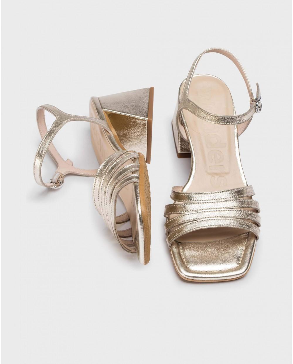 wonders Sandalias MARCIA Oro Superdescuento