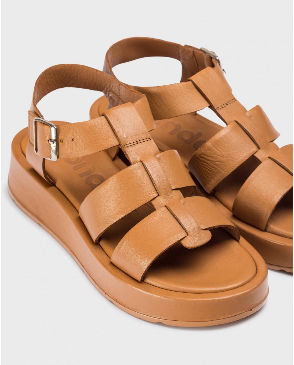 wonders Sandalias ZAHARA Marrones Tienda de fábrica