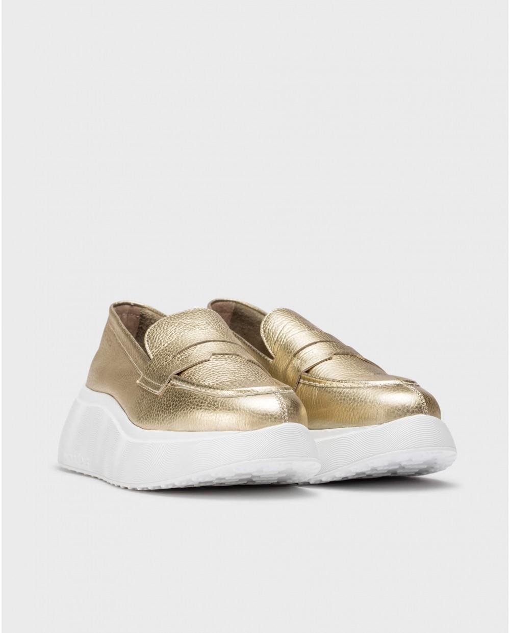 wonders Mocasines ESTELA Oro Rebajas de fin de temporada