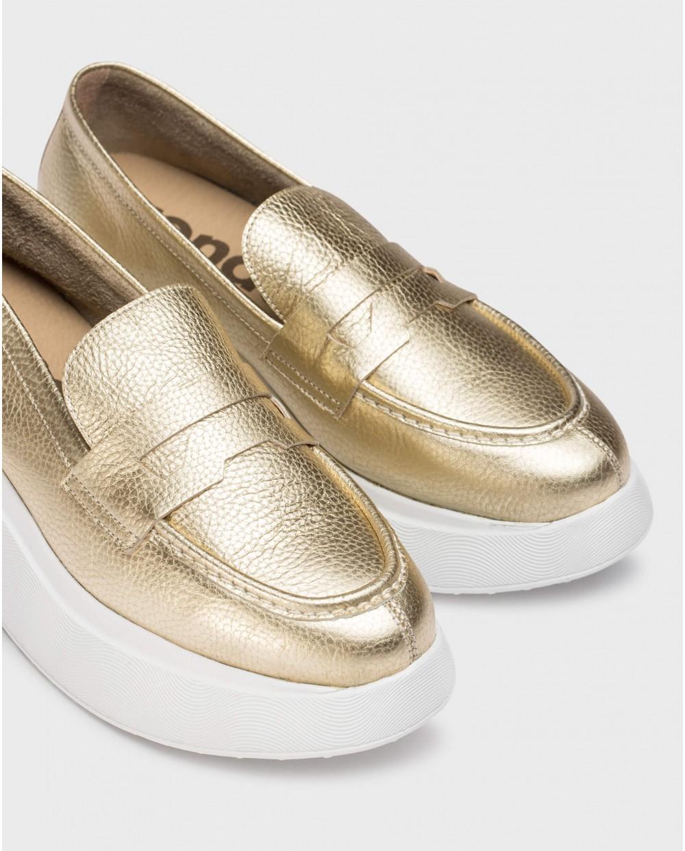 wonders Mocasines ESTELA Oro Rebajas de fin de temporada
