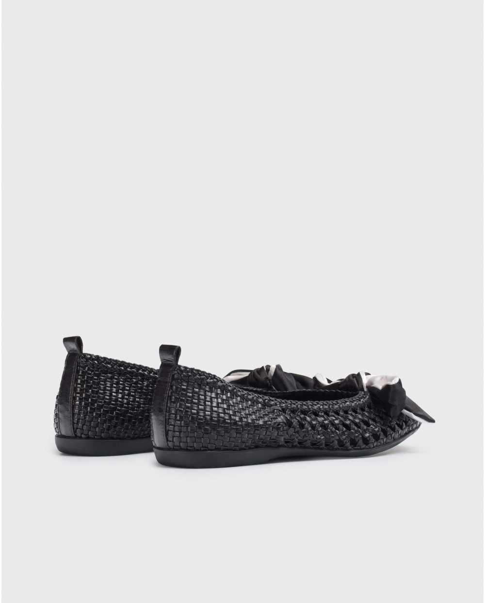 wonders Bailarina BOW Negro Precio ultrabajo