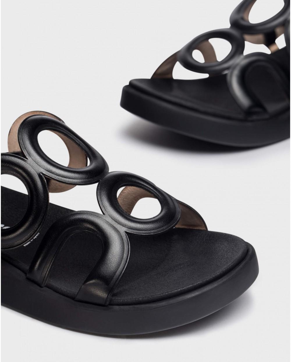 wonders Sandalias TOLEDO Negras Outlet online