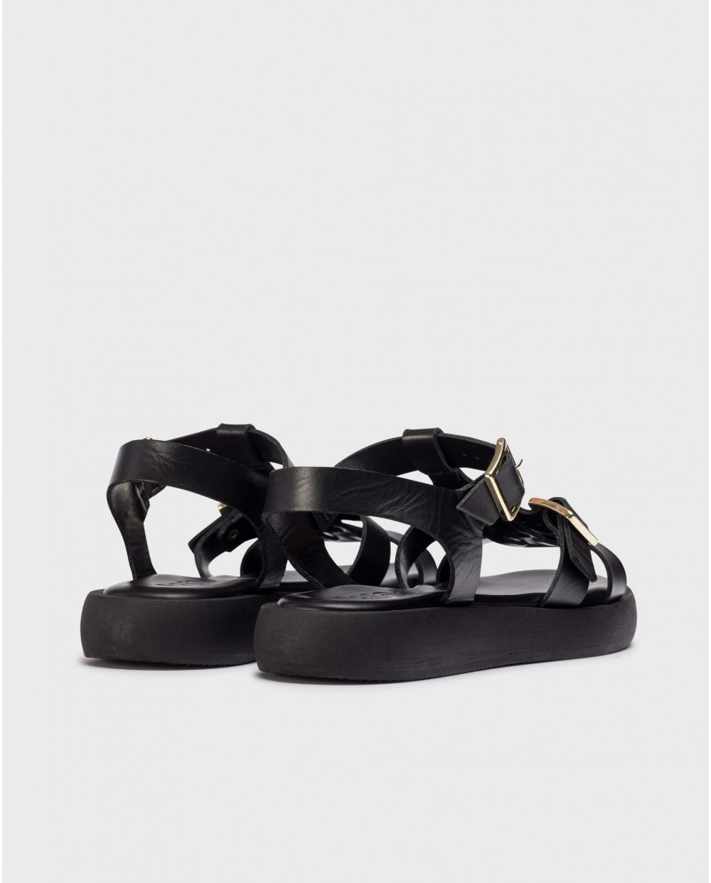 wonders Sandalias LUZ Negras Rebajas