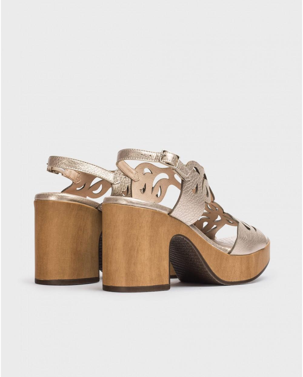 wonders Sandalias AURORA Platino Rebajas top