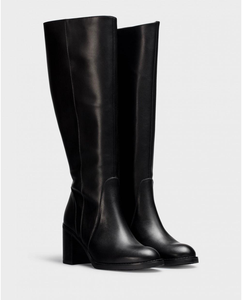 wonders Botas XL LUCA Negras Envío internacional gratuito