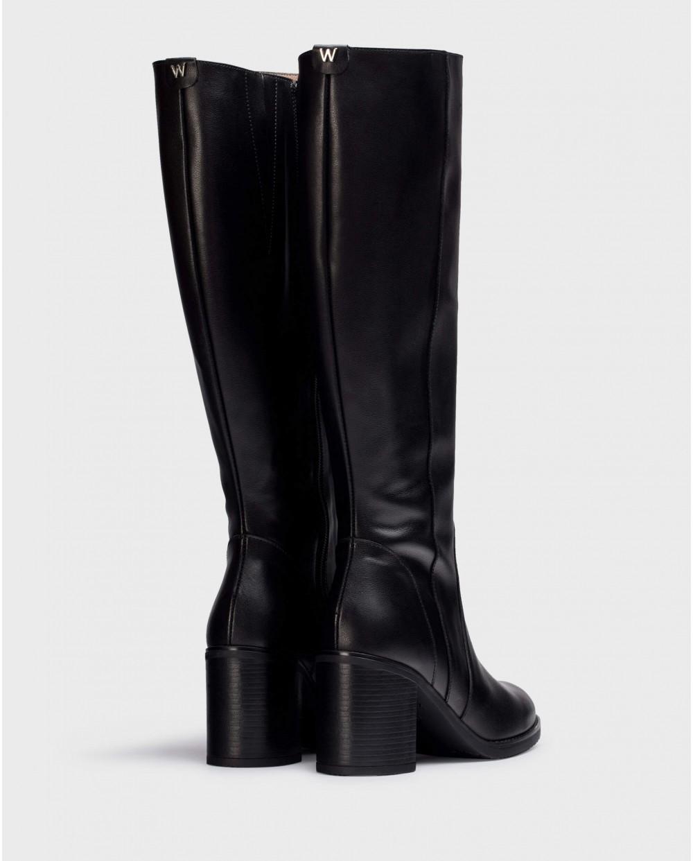 wonders Botas XL LUCA Negras Envío internacional gratuito