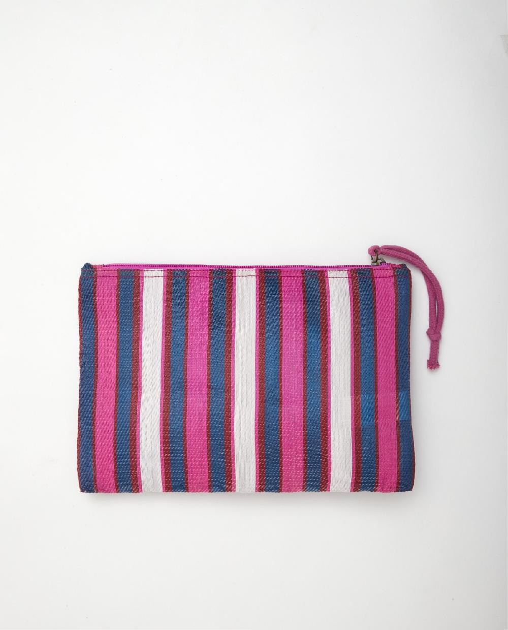 yerse Bolso pouch rayas fucsia ÚLTIMAS EDICIONES