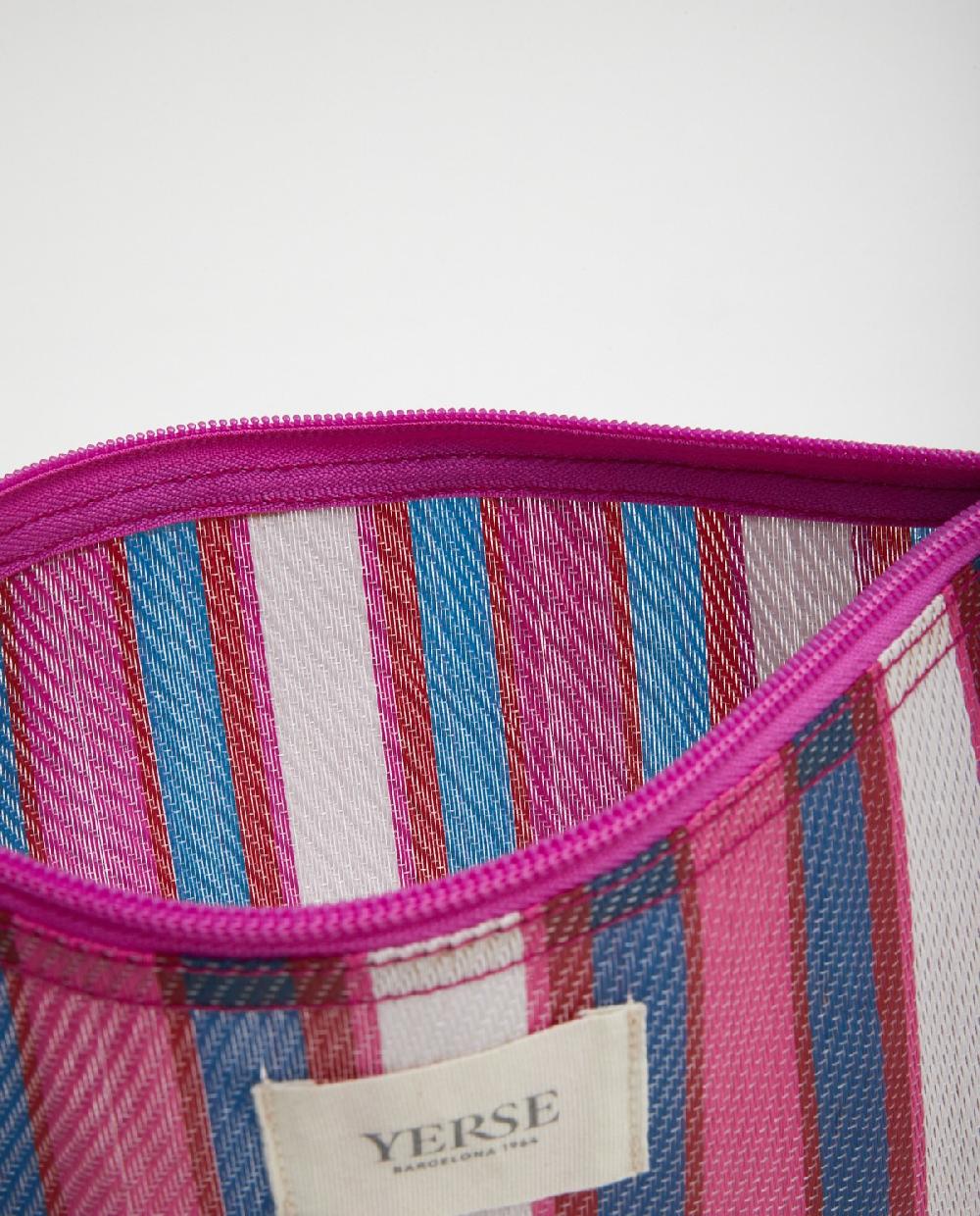 yerse Bolso pouch rayas fucsia ÚLTIMAS EDICIONES
