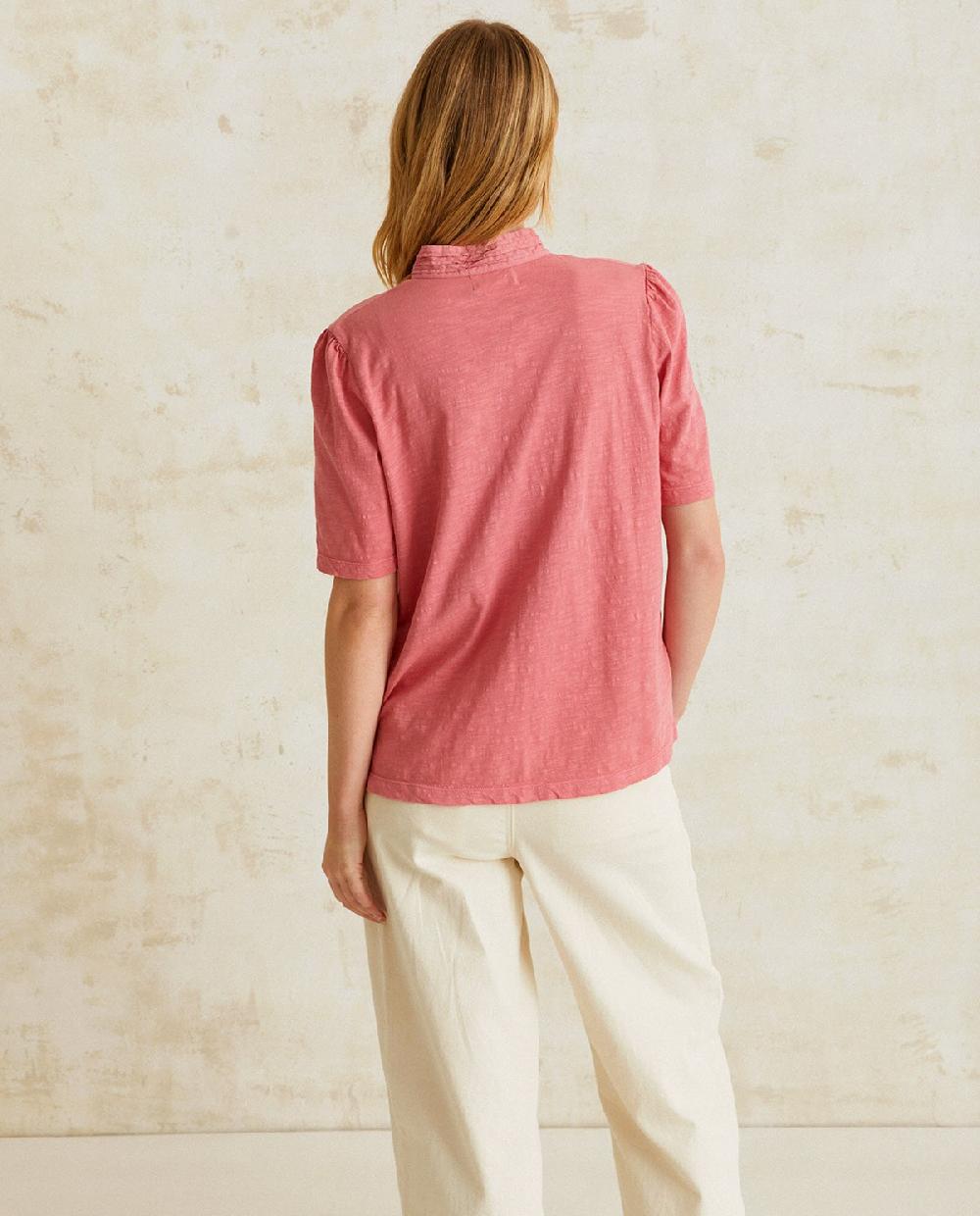 yerse Blusa algodón orgánico rosa Precio de fábrica
