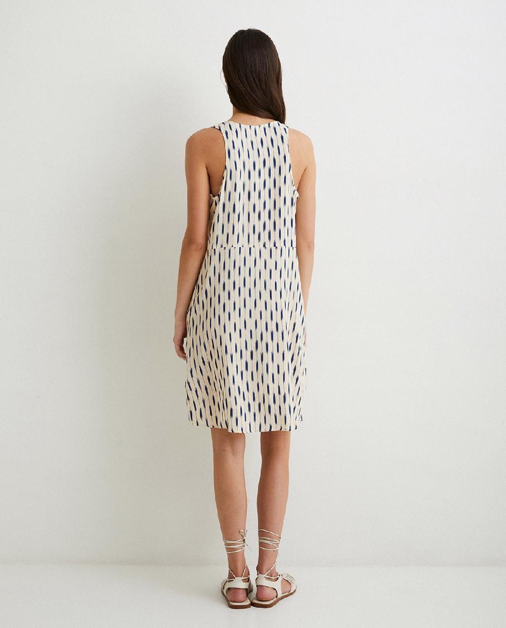 yerse Vestido corto fluido crudo Superdescuento
