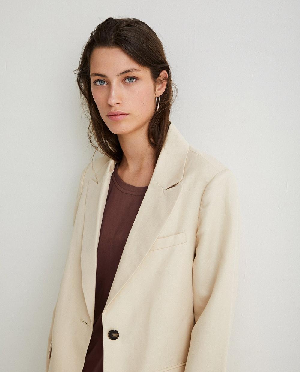 yerse Americana traje lino natural En línea