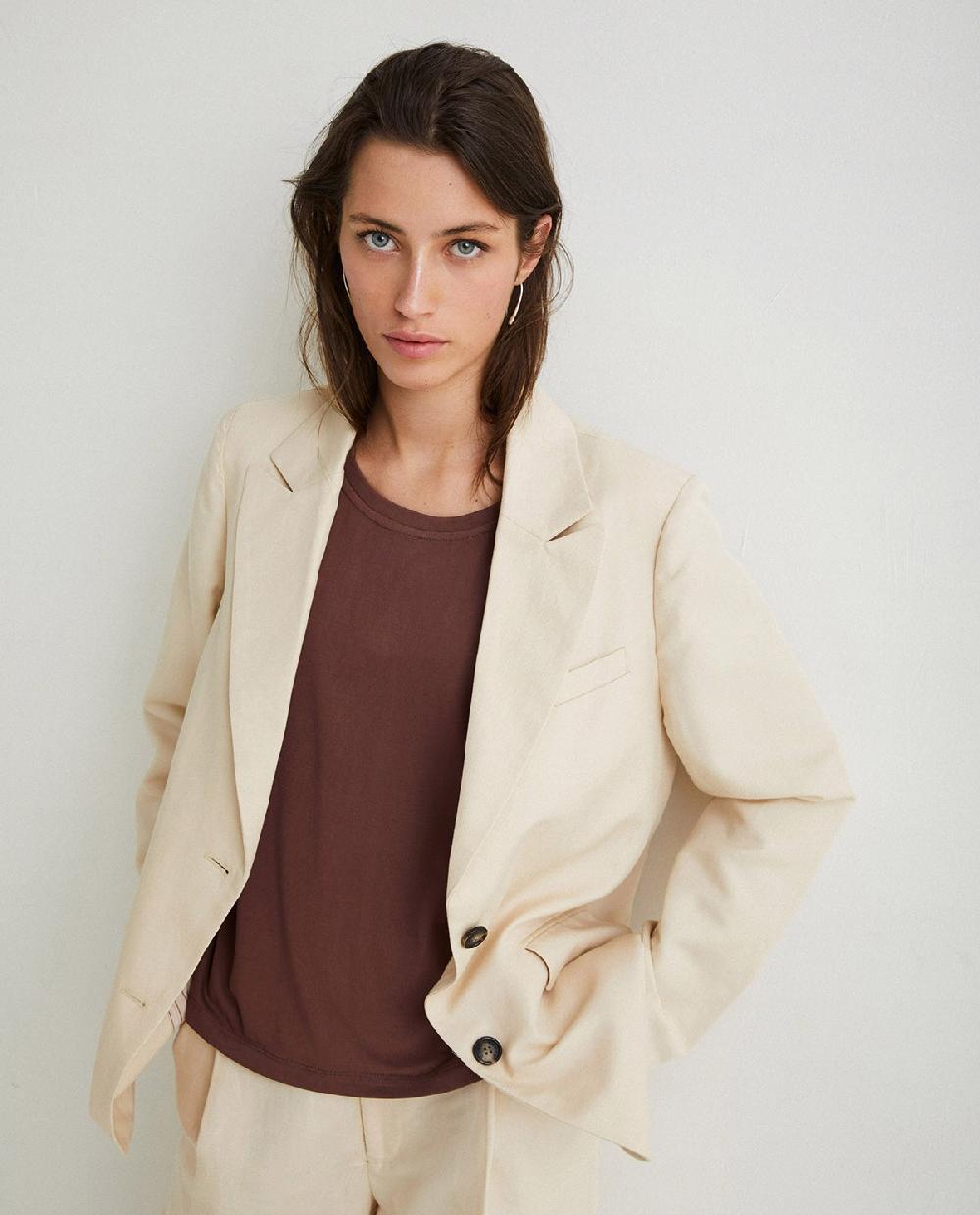yerse Americana traje lino natural En línea