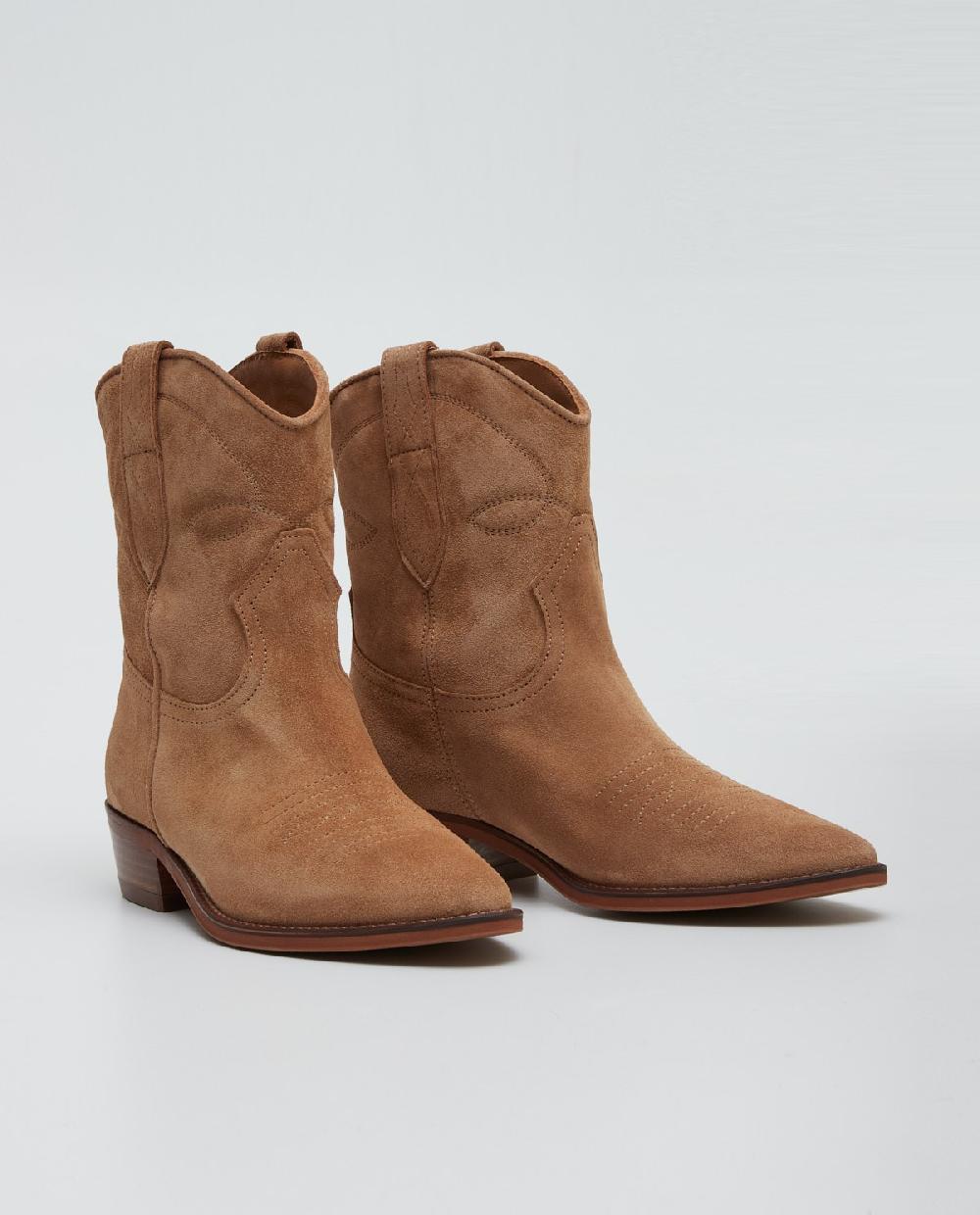 yerse Botín campero piel camel Outlet online