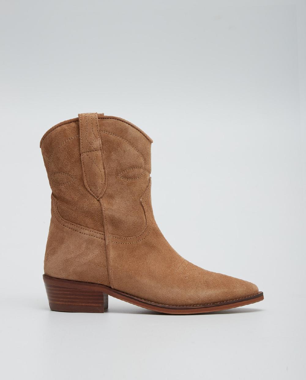 yerse Botín campero piel camel Outlet online
