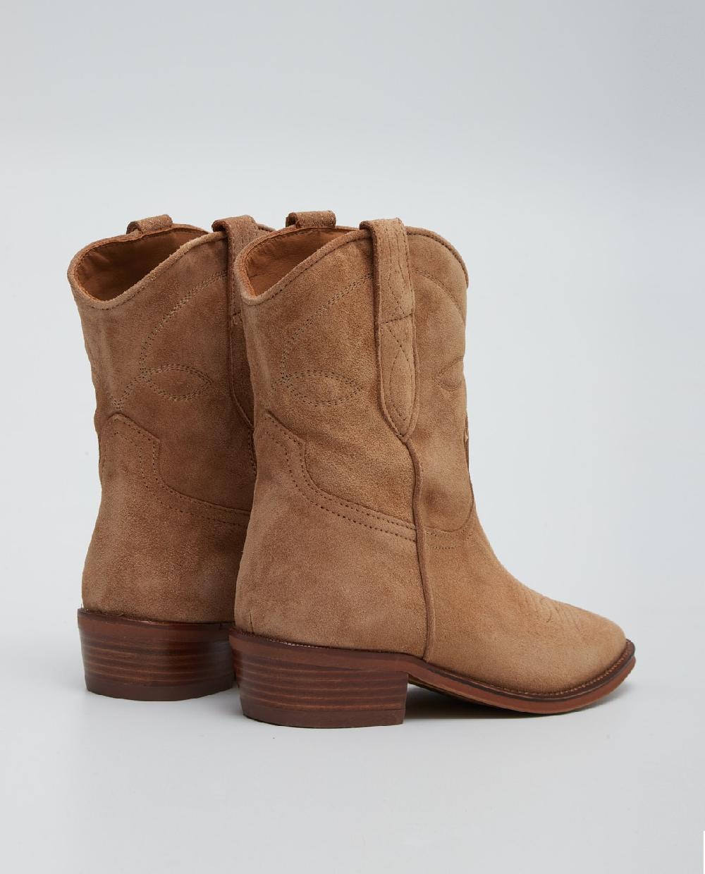 yerse Botín campero piel camel Outlet online