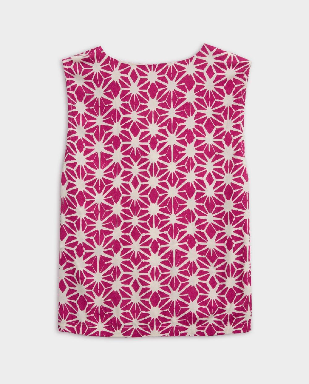 yerse Chaleco fluido estampado fuchsia Rebajas top