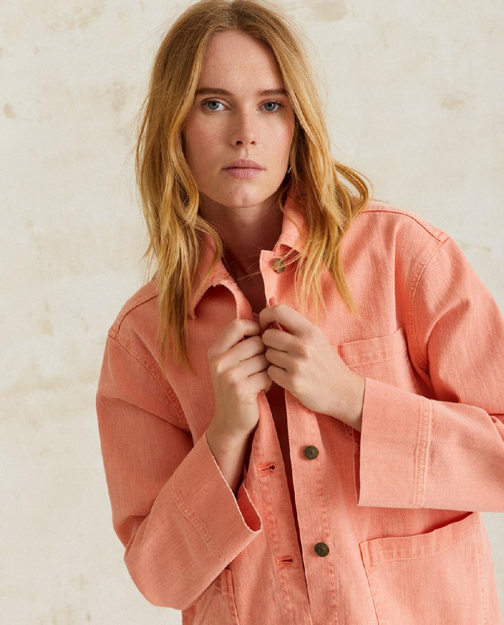 yerse Chaqueta denim bolsillos salmón COMPRAR AHORA