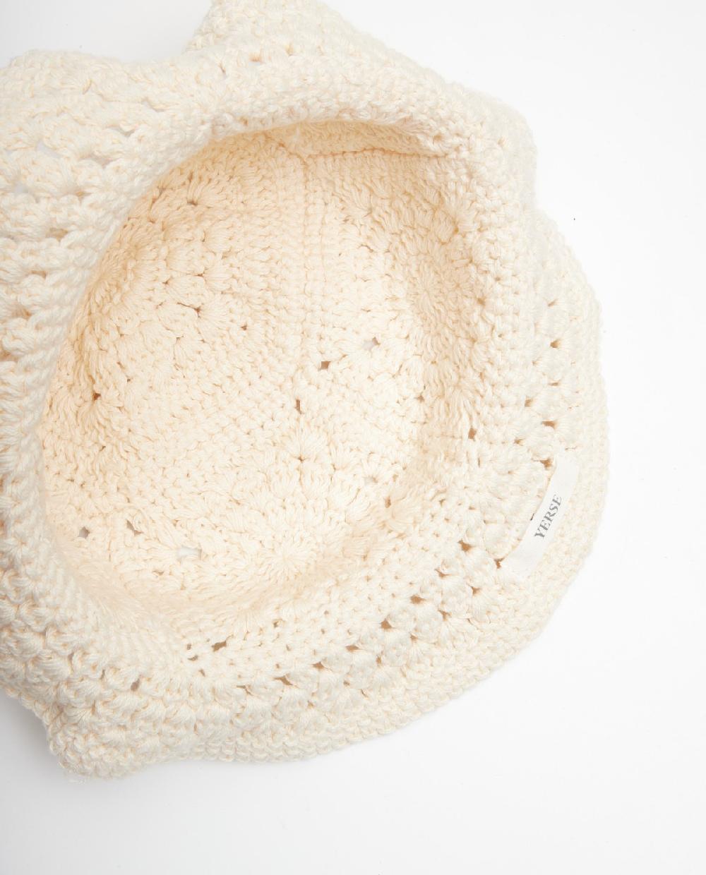 yerse Gorro algodón ganchillo natural Superdescuento