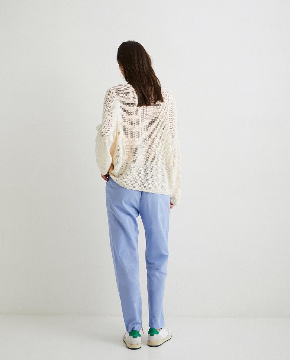yerse Pantalones 100% algodón azul En oferta