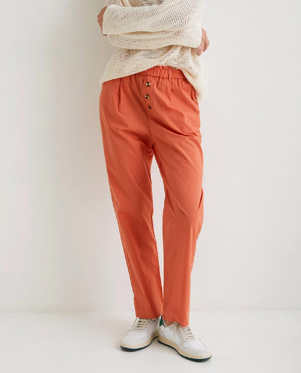 yerse Pantalones 100% algodón naranja Libre de impuestos